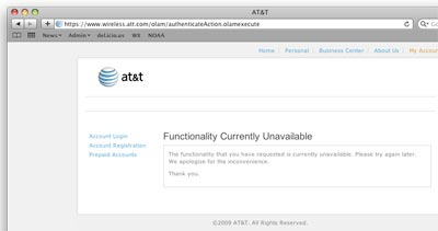 AT∓T Functionality Unavailable