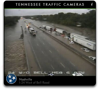 Flooding at I-24 & Bell Rd.