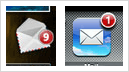 iPhone and Vista Mail Icons