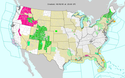 NOAA Weather Alert Time Lapse