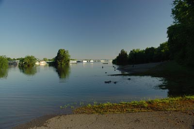 High water at Percy Priest Lake