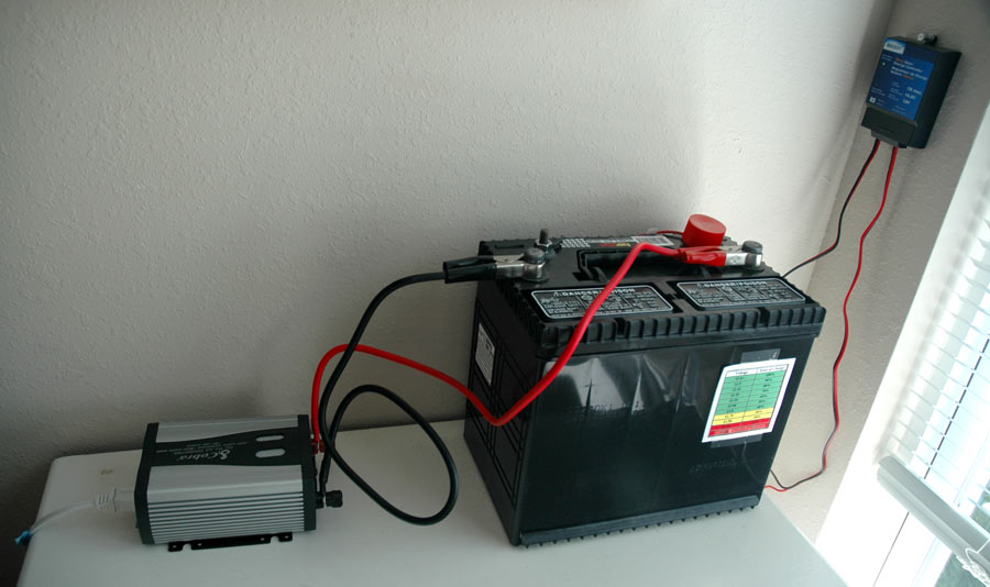 Solar battery setup