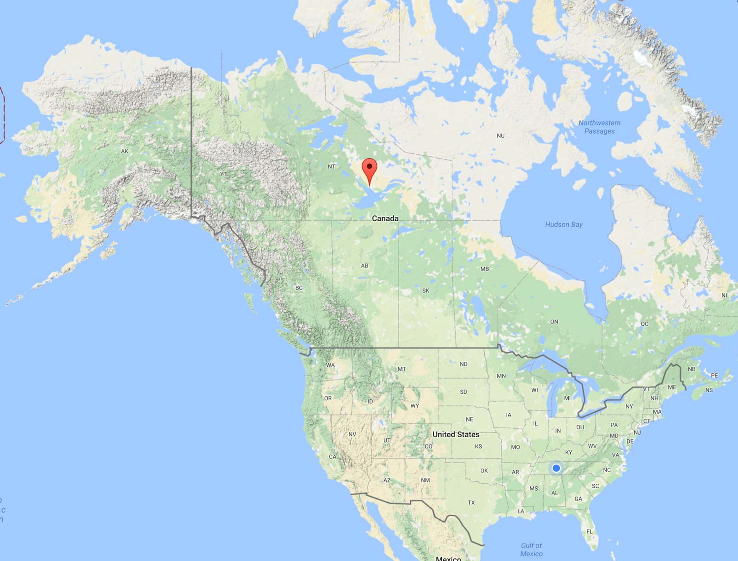 Yellowknife map