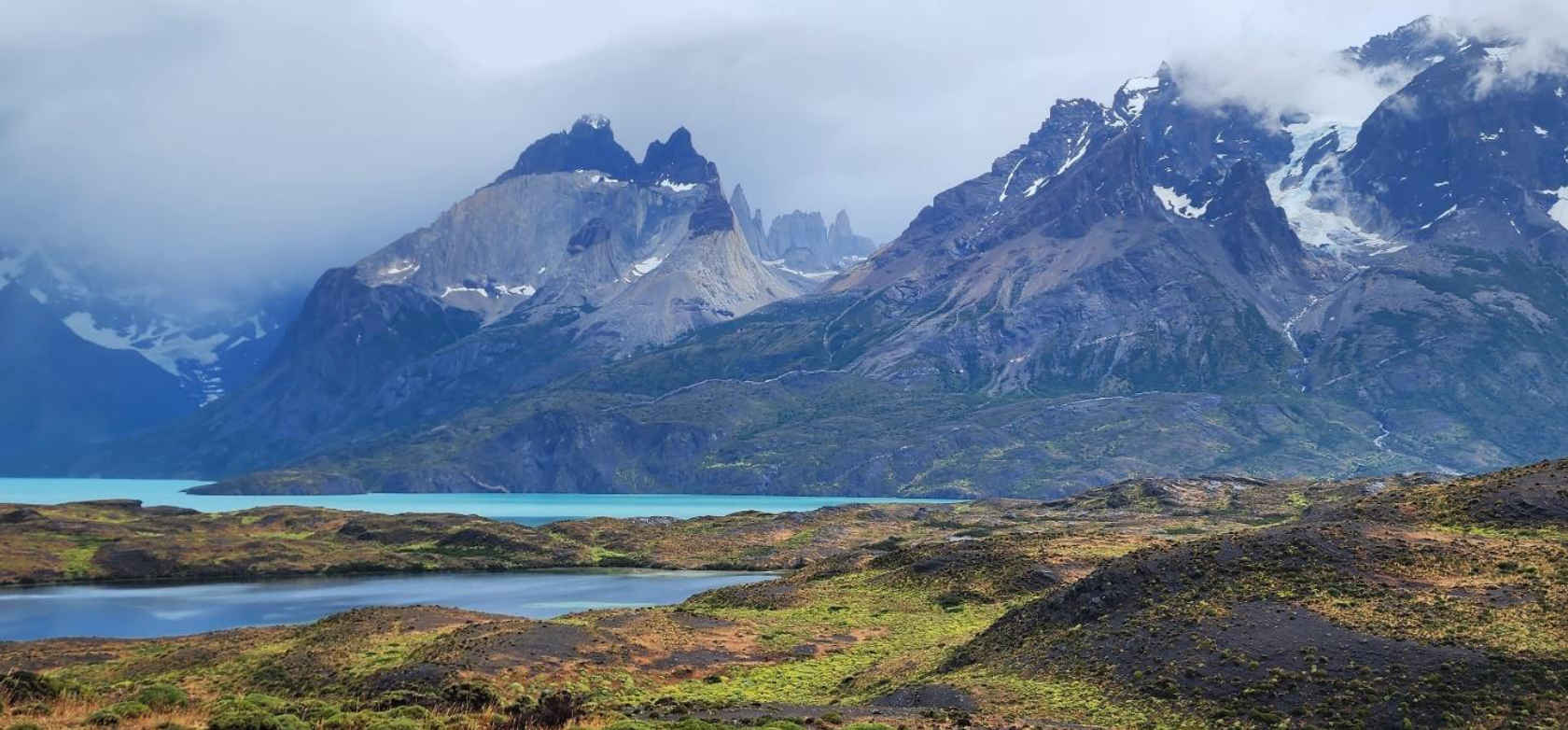 Torres del Paine Massif. A massif is a compact group of mountains.
